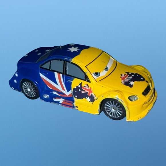 Disney Pixar Cars Australian Frosty Wintebottom Die Cast Race Car 4” A20 - Picture 3 of 5
